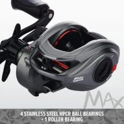 Abu Garcia Max 4 Pro Baitcaster -Finest Angling Store AbuGarica Max4 40 LP Bearing info