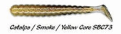 Charlie Brewers Slider Grub Originals -Finest Angling Store Caltalpa smoke yellow core