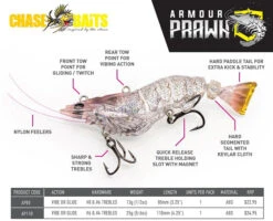 Chasebaits Armour Prawn -Finest Angling Store Chasebaitsarmourprawninfopage