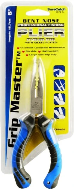 Sure Catch 6inch Bent Nose Multi Plier SCPH03 Grip Master -Finest Angling Store bent nose 6inch