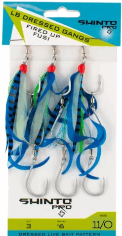 Shinto Pro Dressed Ganged Hook Swivel Live Bait -Finest Angling Store fusi11