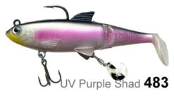 Molix Shad 100 -Finest Angling Store molix shad 100 UV Purple Shad