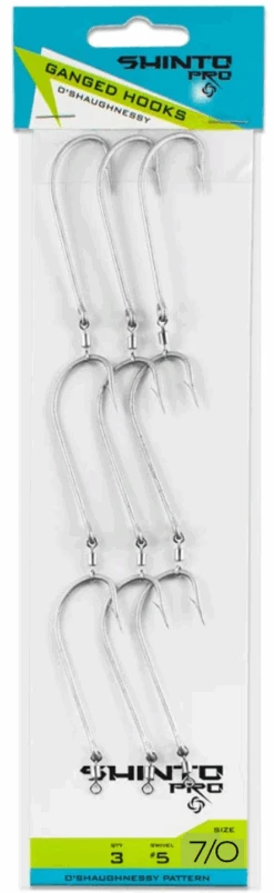 Shinto Pro Ganged Hook Swivel OShaughnessy -Finest Angling Store oshaun70