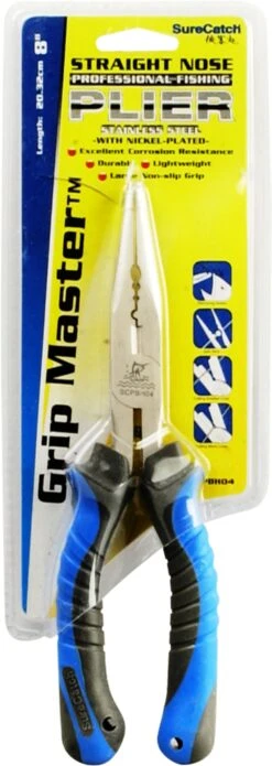 Sure Catch 6inch Bent Nose Multi Plier SCPH03 Grip Master -Finest Angling Store straight nose 8inch